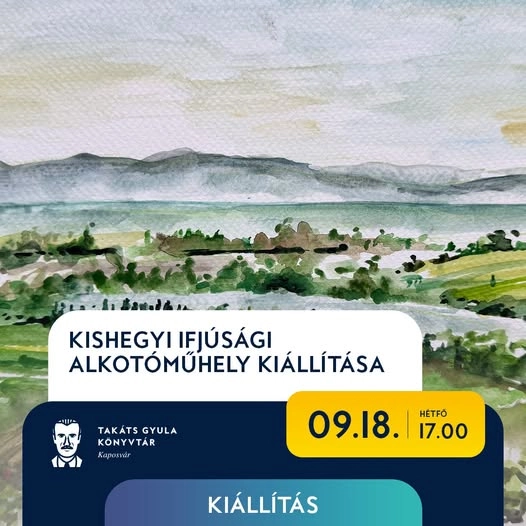 A Kishegyi Ifjúsági Alkotóműhely kiállítása a Takáts Gyula Könyvtárban esemény
