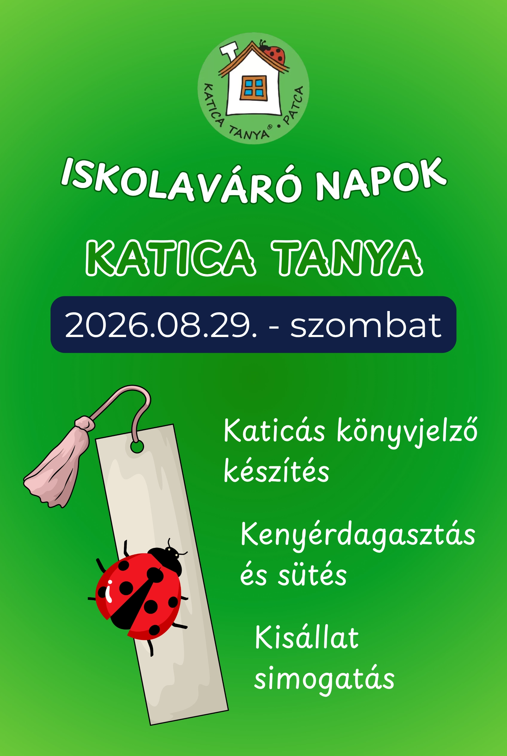 Katica iskolaváró napok a Katica Tanyán esemény