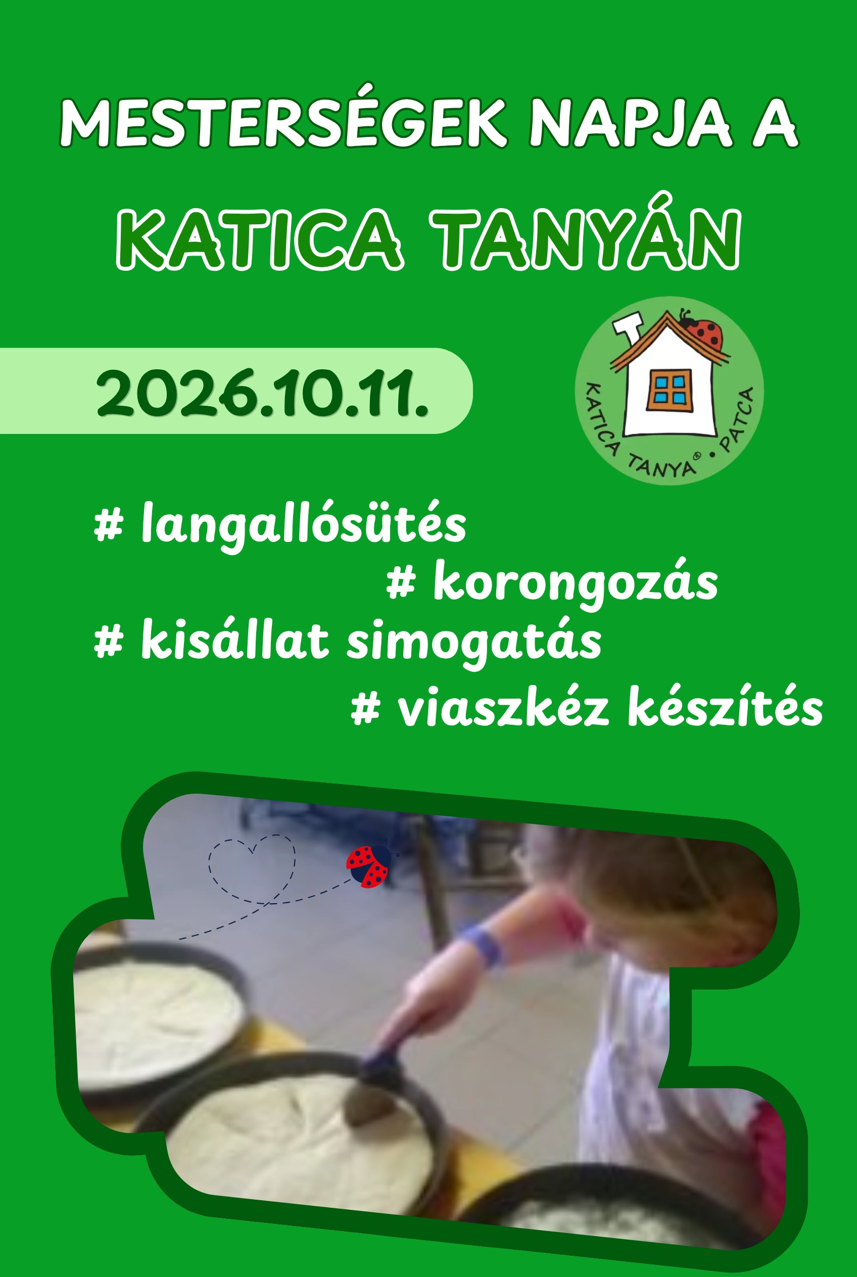 Vasárnapi langallósütés a Katica Tanyán esemény poszter