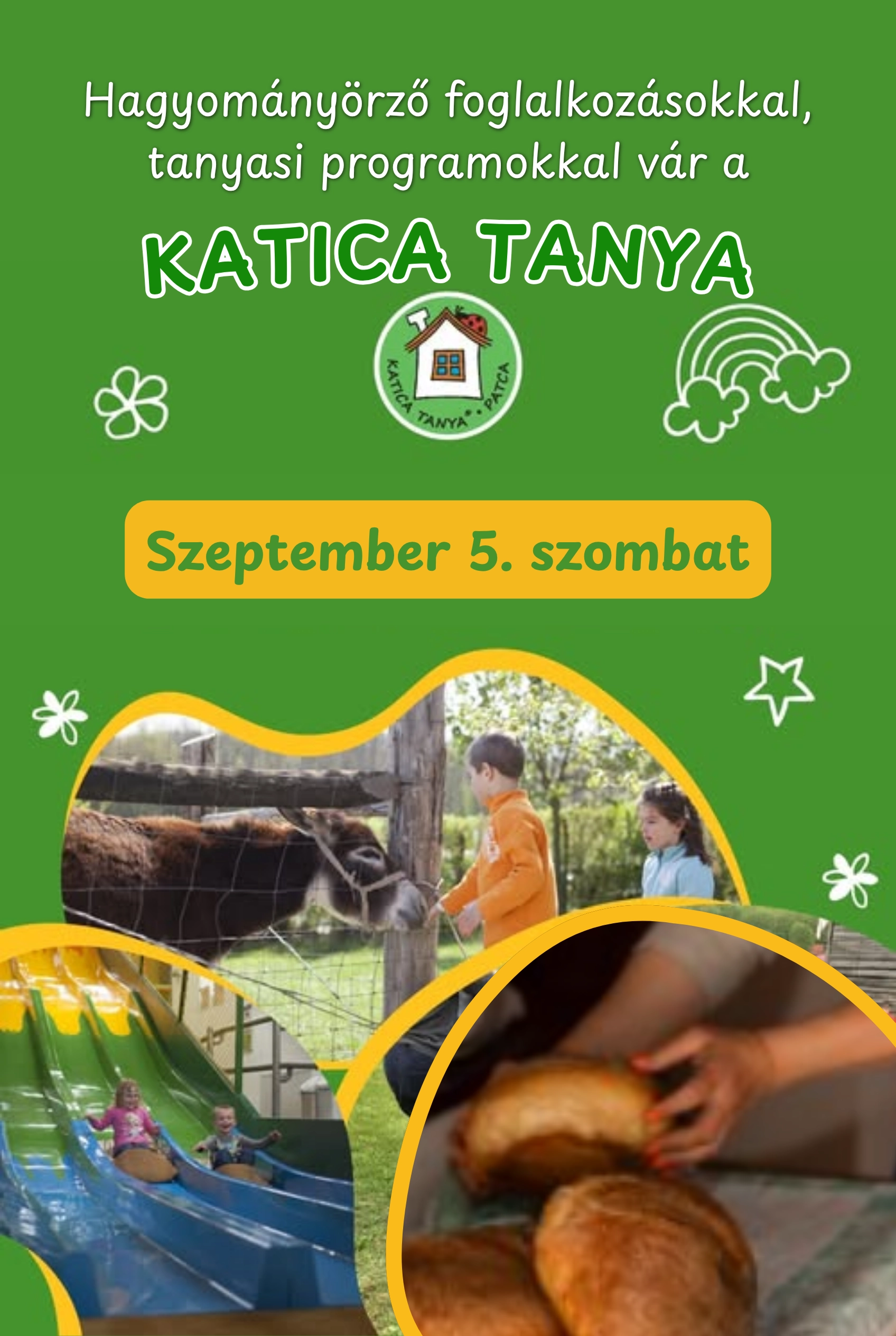 Tanyasi élmények a Katica Tanyán– kenyérsütéstől a tüzesgolyó üvegig esemény