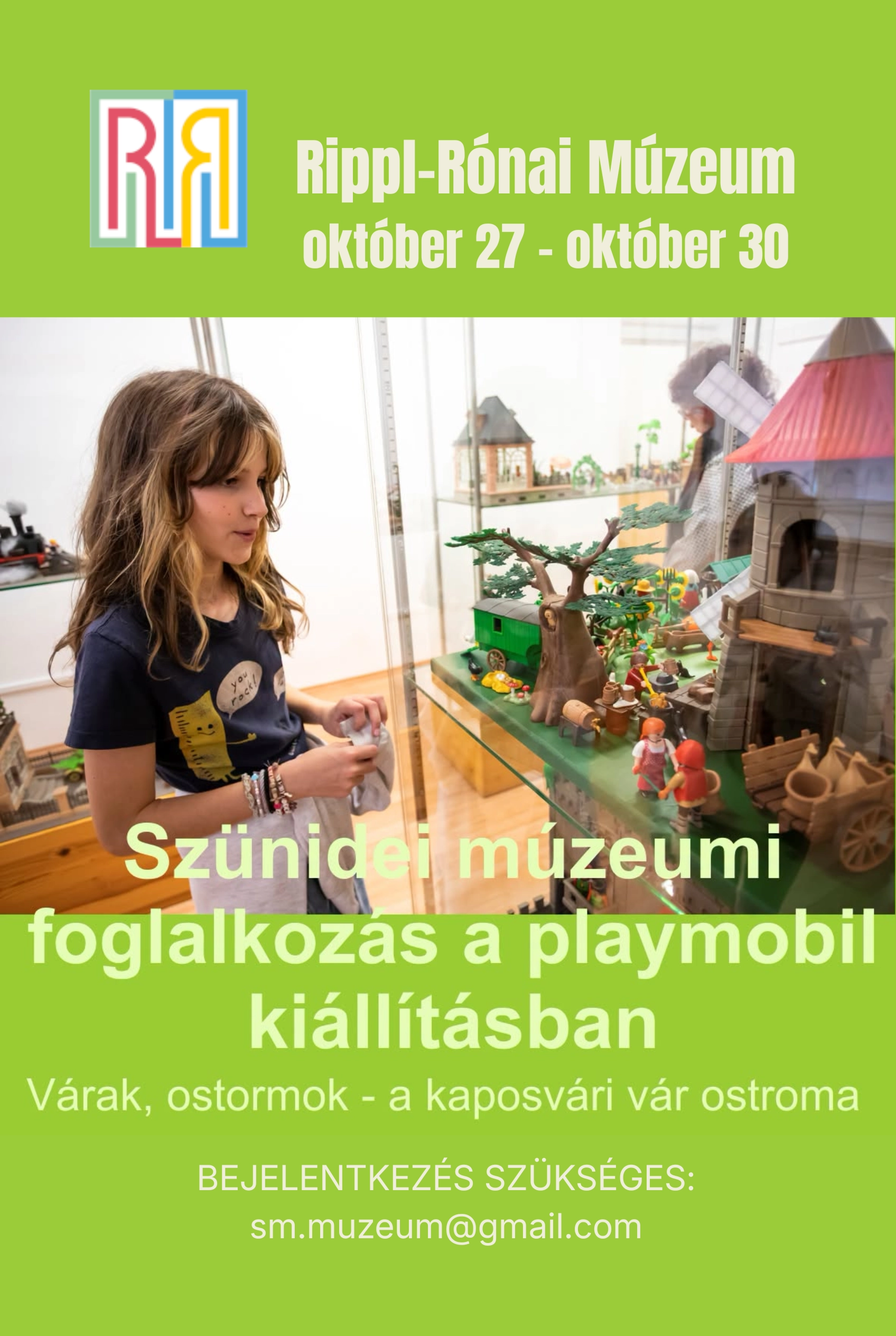Várak, ostromok – szünidei foglalkozás a Rippl-Rónai Múzeum playmobil kiállításában esemény